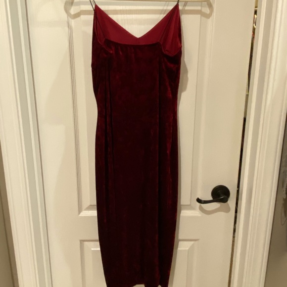 Red Velvet Dress - Picture 2 of 3